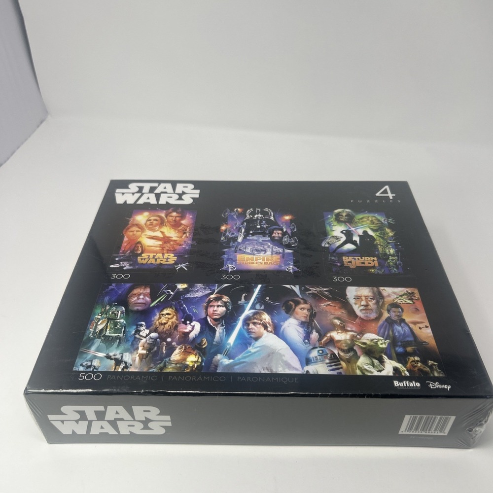 NEW Star Wars™ Collector's Edition 4-in-1 Jigsaw Puzzle Multipack Buffalo Disney